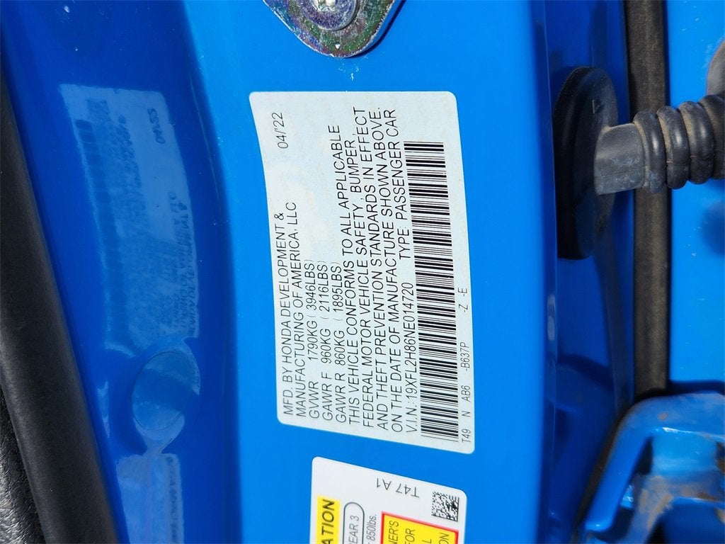 2022 Honda Civic Hatchback Sport