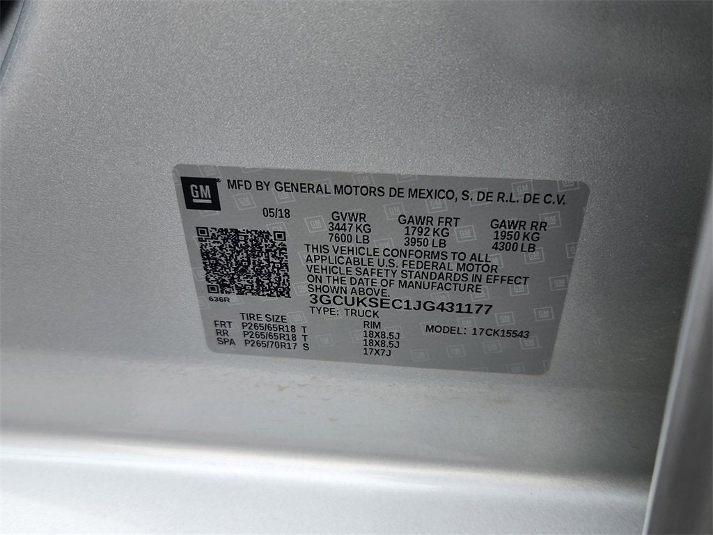 2018 Chevrolet Silverado 1500 LTZ