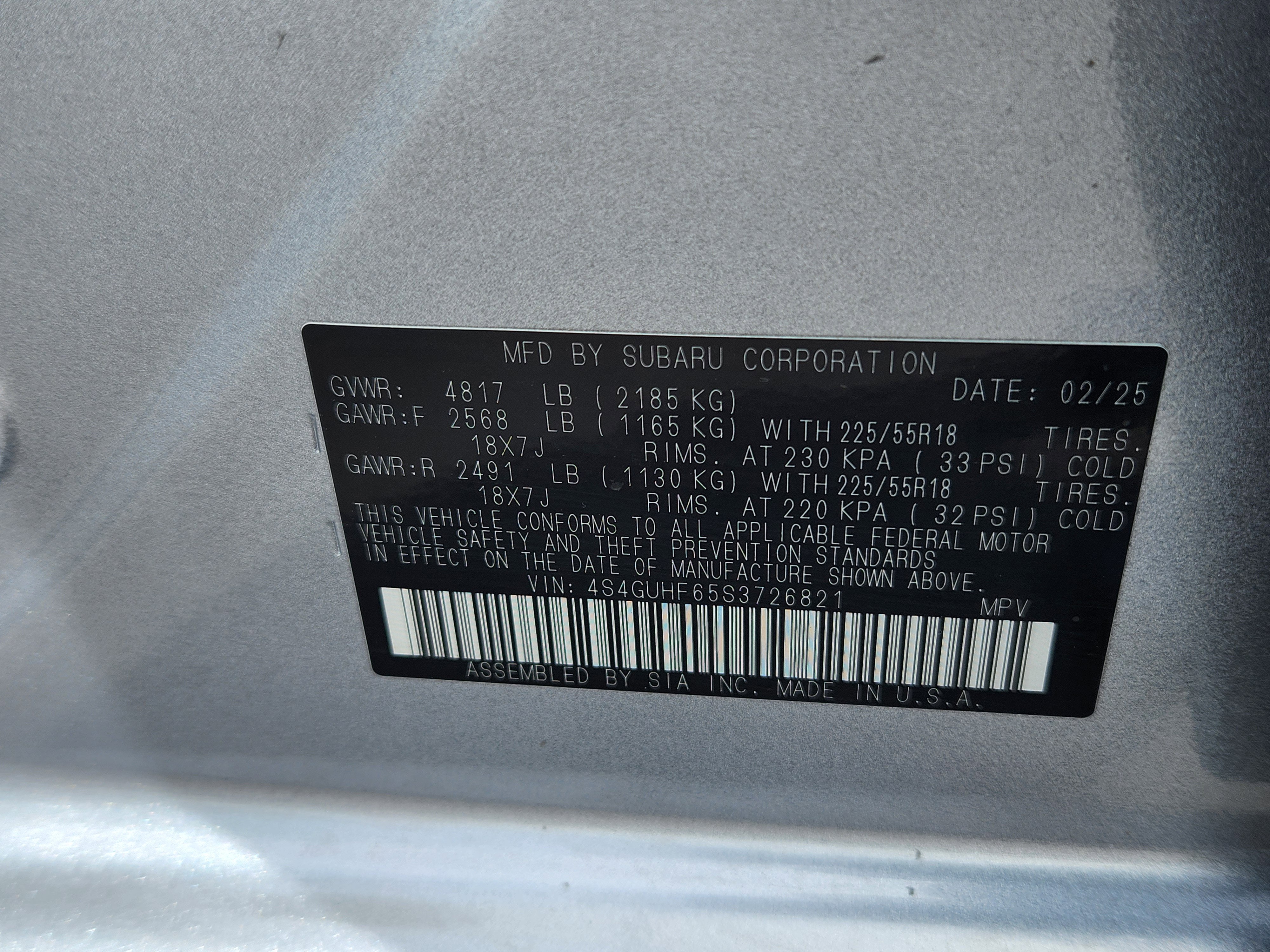 2025 Subaru Crosstrek Sport