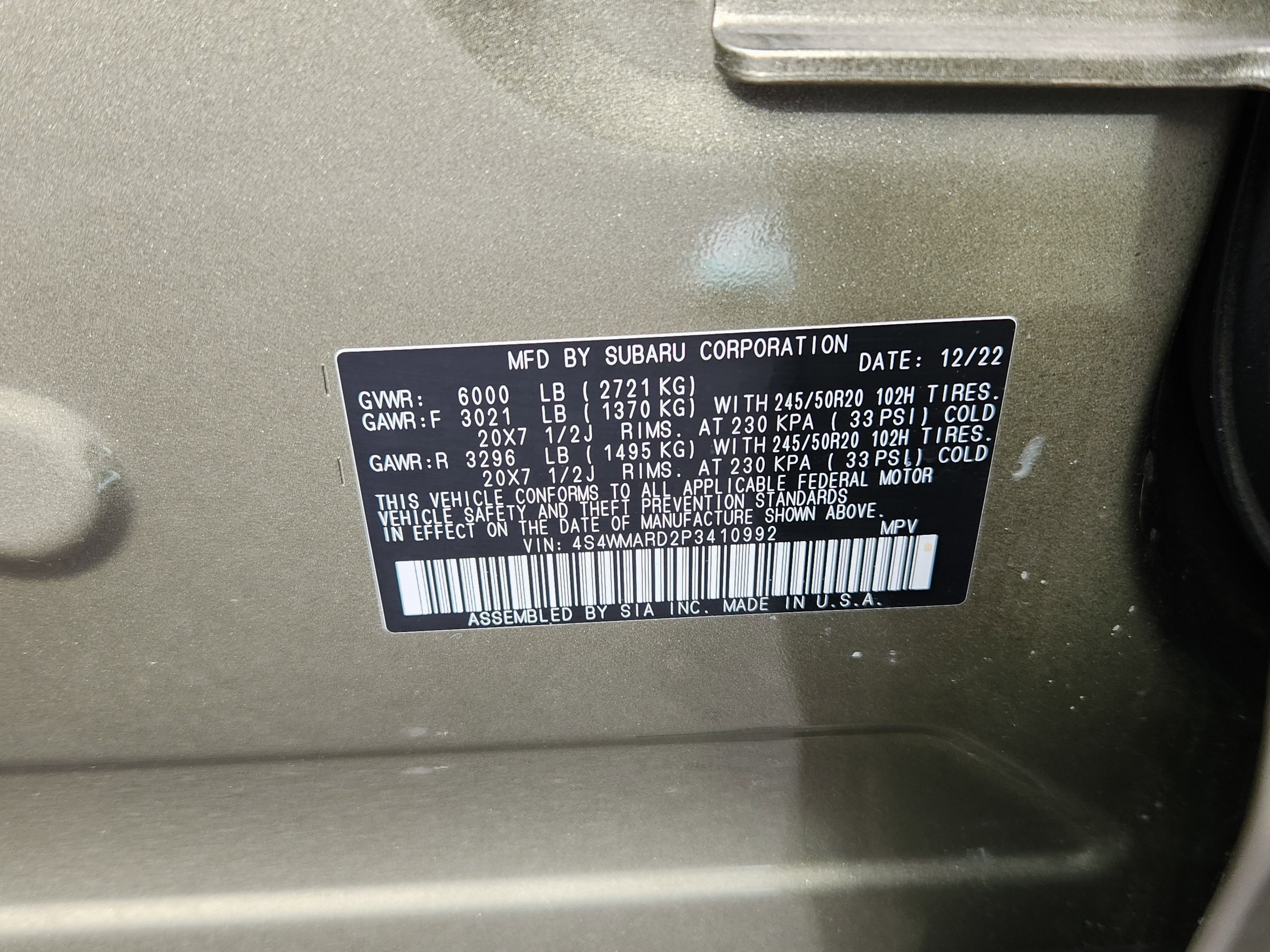 2023 Subaru Ascent Limited