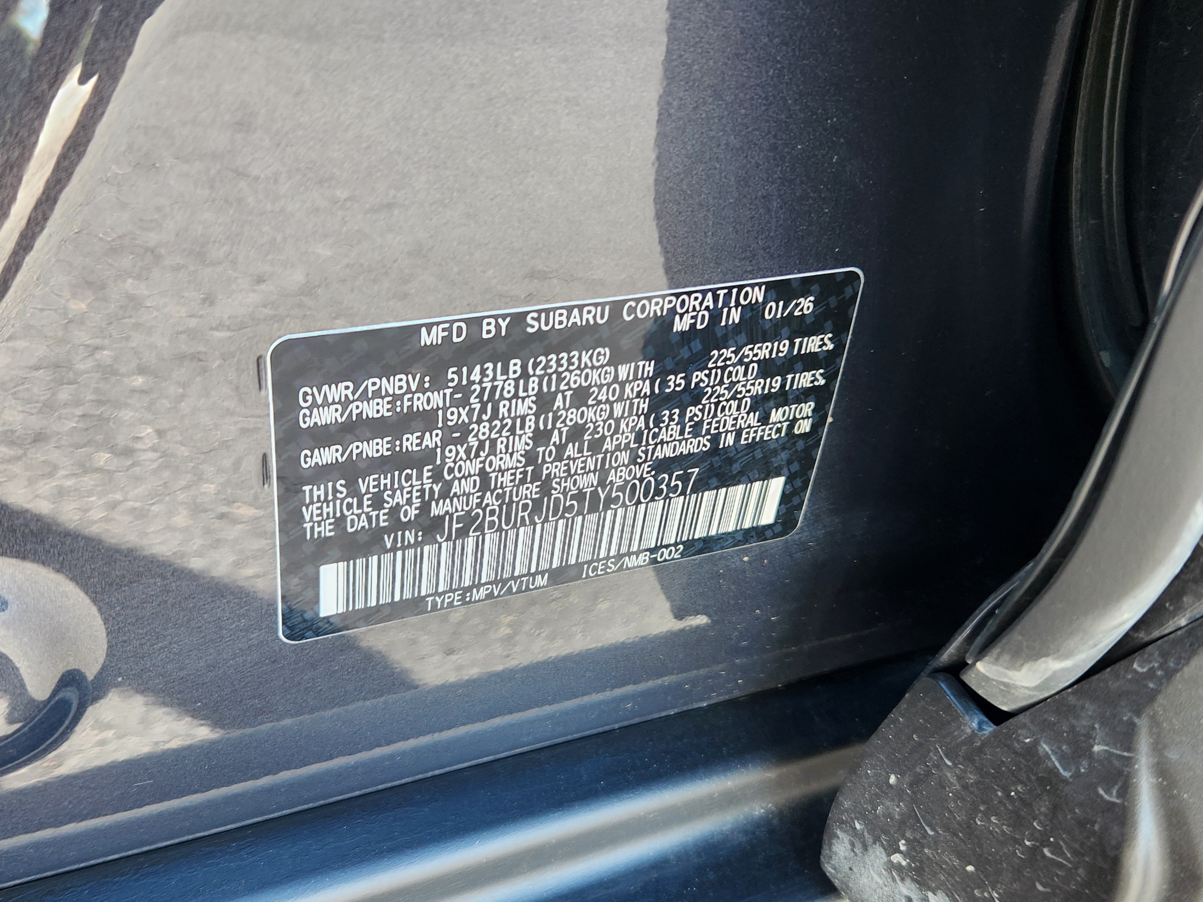 2026 Subaru Outback Touring XT