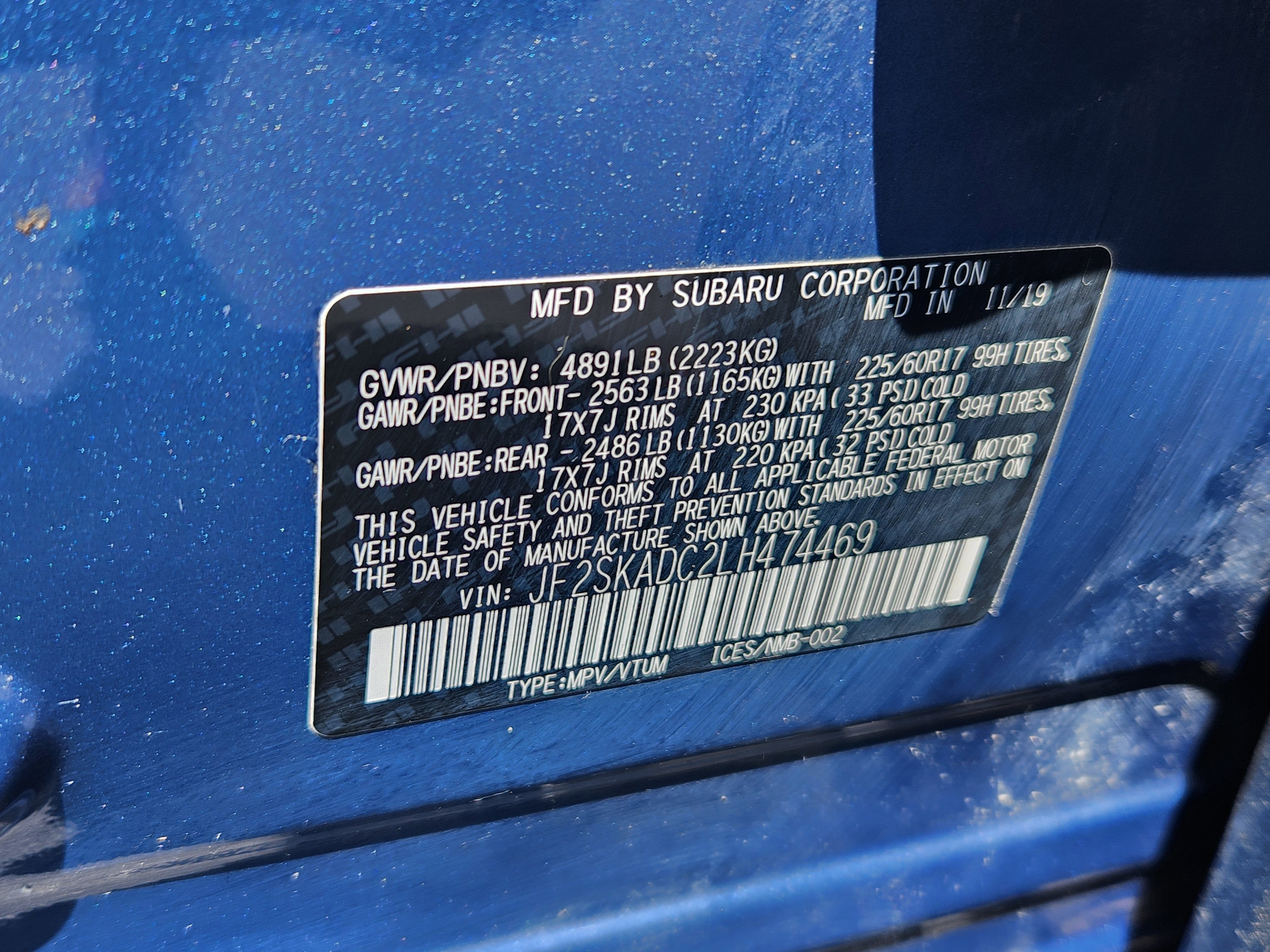2020 Subaru Forester Base