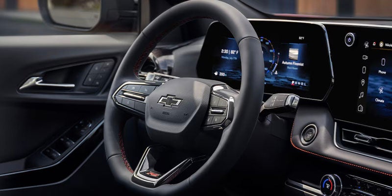 2025 Chevrolet Equinox steering wheel and dashboard view